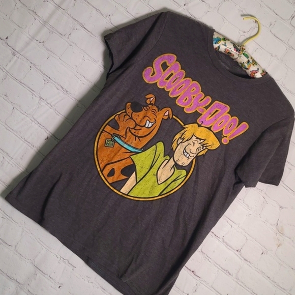 Scooby-Doo Shaggy Hanna-Barbera Graphix Print Classic Cartoon Gray Tee Tshirt M - Picture 3 of 15